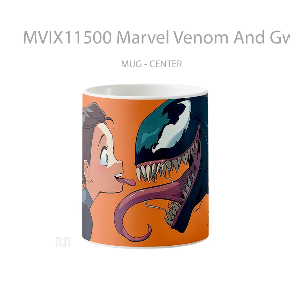 Mug Marvel Venom And Gwen Stacy Playful Encounter Hadiah Spesial Fans Superhero