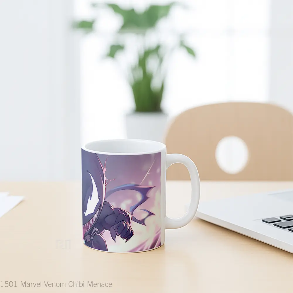 Mug Marvel Venom Chibi Menace Koleksi Mug Film dan Komik - All-side / Desain