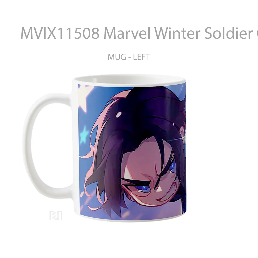Mug Marvel Winter Soldier Chibi Hadiah Spesial Fans Superhero - All-side / Desain