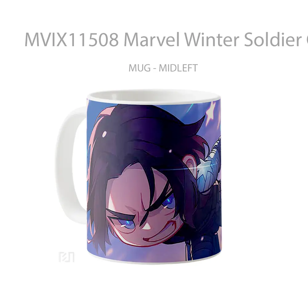 Mug Marvel Winter Soldier Chibi Hadiah Spesial Fans Superhero - All-side / Desain