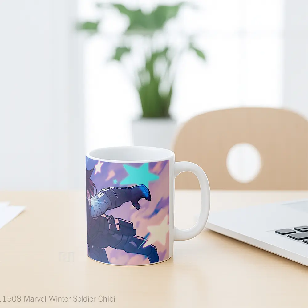Mug Marvel Winter Soldier Chibi Hadiah Spesial Fans Superhero - All-side / Desain