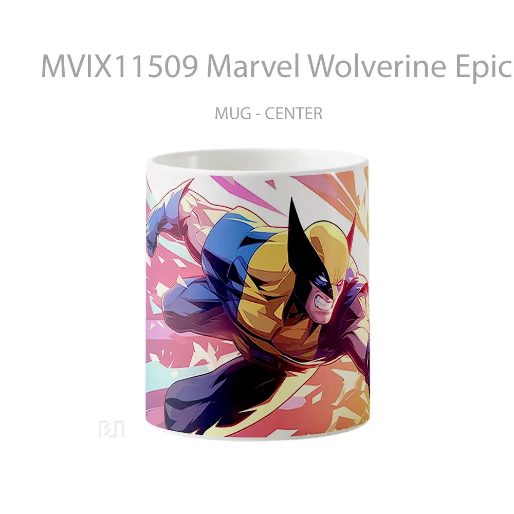 Mug Marvel Wolverine Epic Fighting Merchandise Karakter Ikonik