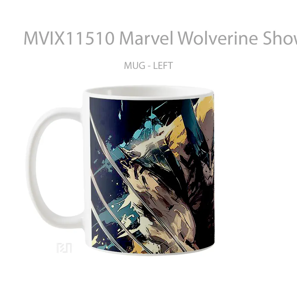 Mug Marvel Wolverine Showing His Claws Merchandise Karakter Ikonik - All-side / Desain