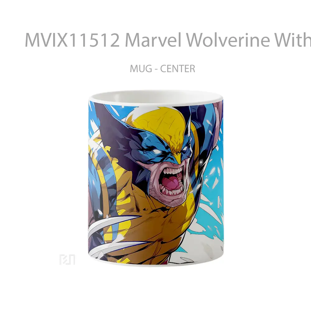 Mug Marvel Wolverine With Yellow Suit Merchandise Karakter Ikonik