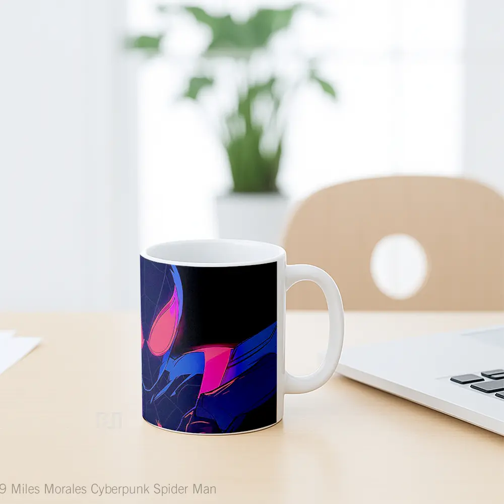 Mug Miles Morales Cyberpunk Spider Man Koleksi Mug Limited Edition - All-side / Desain