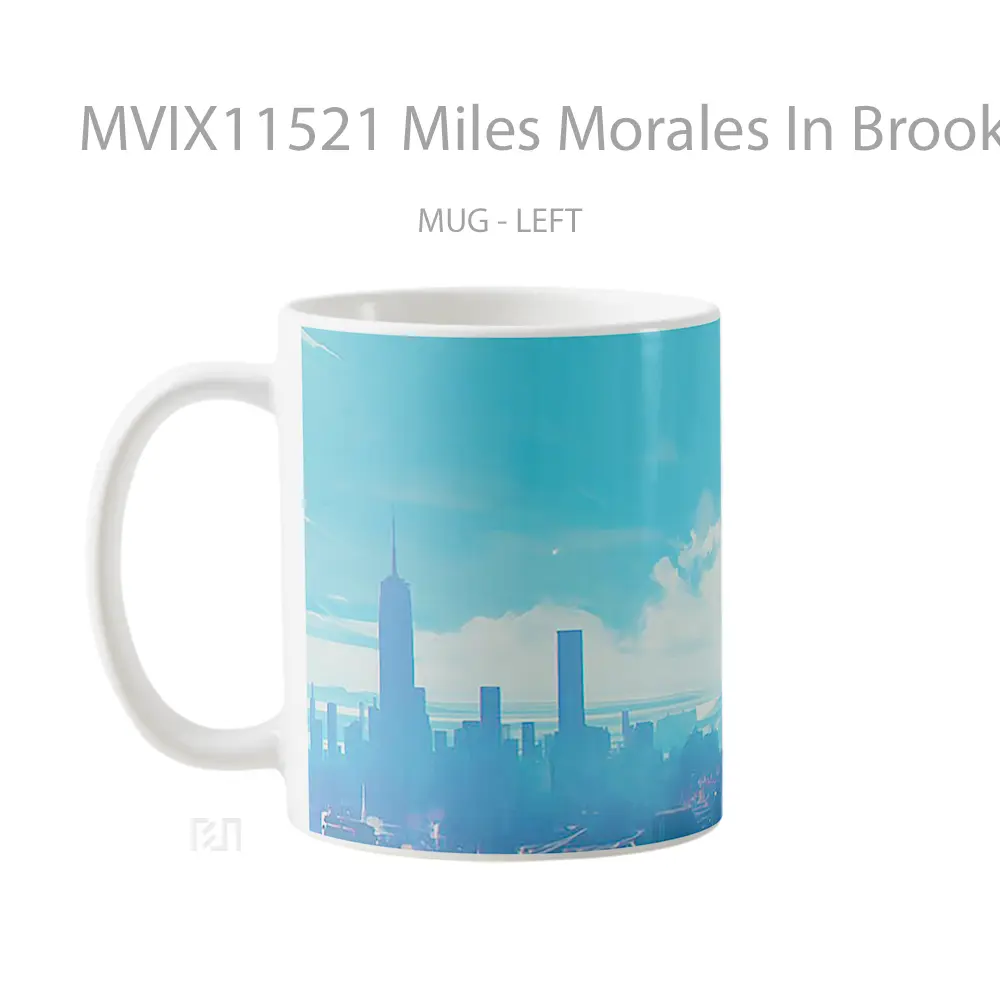 Mug Miles Morales In Brooklyn Mug Aesthetic Koleksi Spesial - All-side / Desain