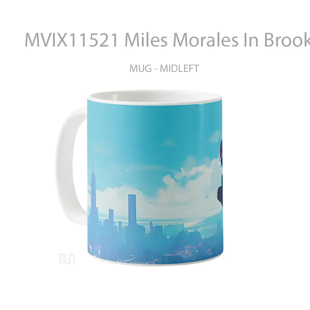 Mug Miles Morales In Brooklyn Mug Aesthetic Koleksi Spesial - All-side / Desain