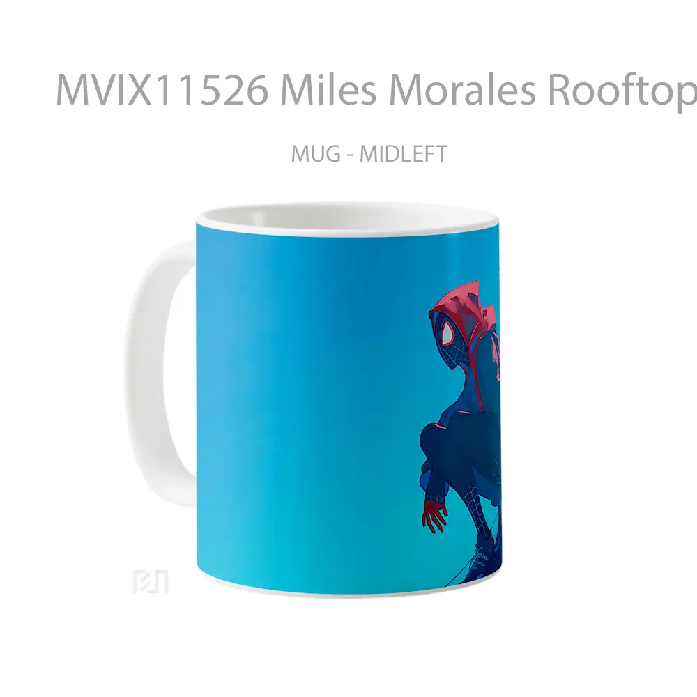 Mug Miles Morales Rooftop Esktop Koleksi Mug Limited Edition - All-side / Desain