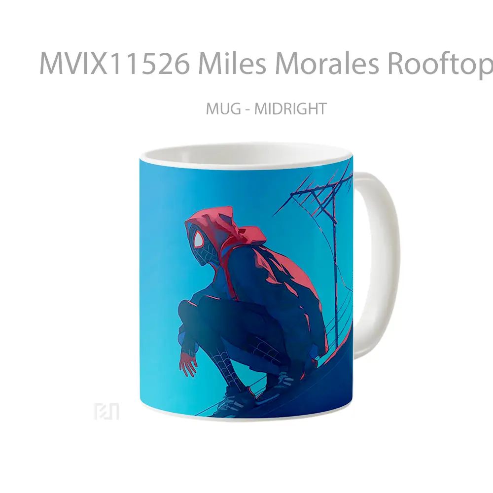 Mug Miles Morales Rooftop Esktop Koleksi Mug Limited Edition - All-side / Desain