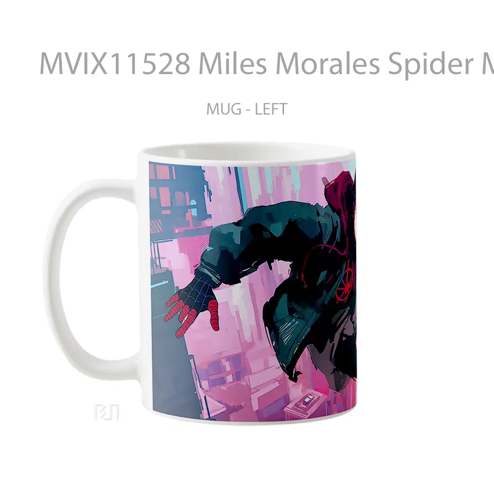 Mug Miles Morales Spider Man Jump Into Void Comics Pc Koleksi Mug Limited Edition - All-side / Desain