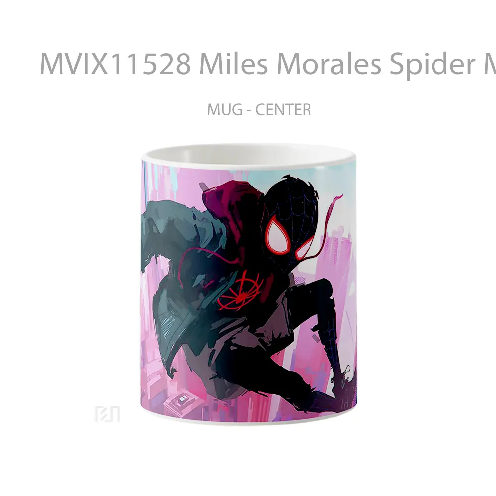 Mug Miles Morales Spider Man Jump Into Void Comics Pc Koleksi Mug Limited Edition