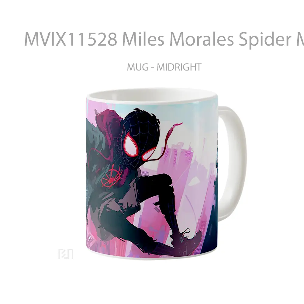 Mug Miles Morales Spider Man Jump Into Void Comics Pc Koleksi Mug Limited Edition - All-side / Desain