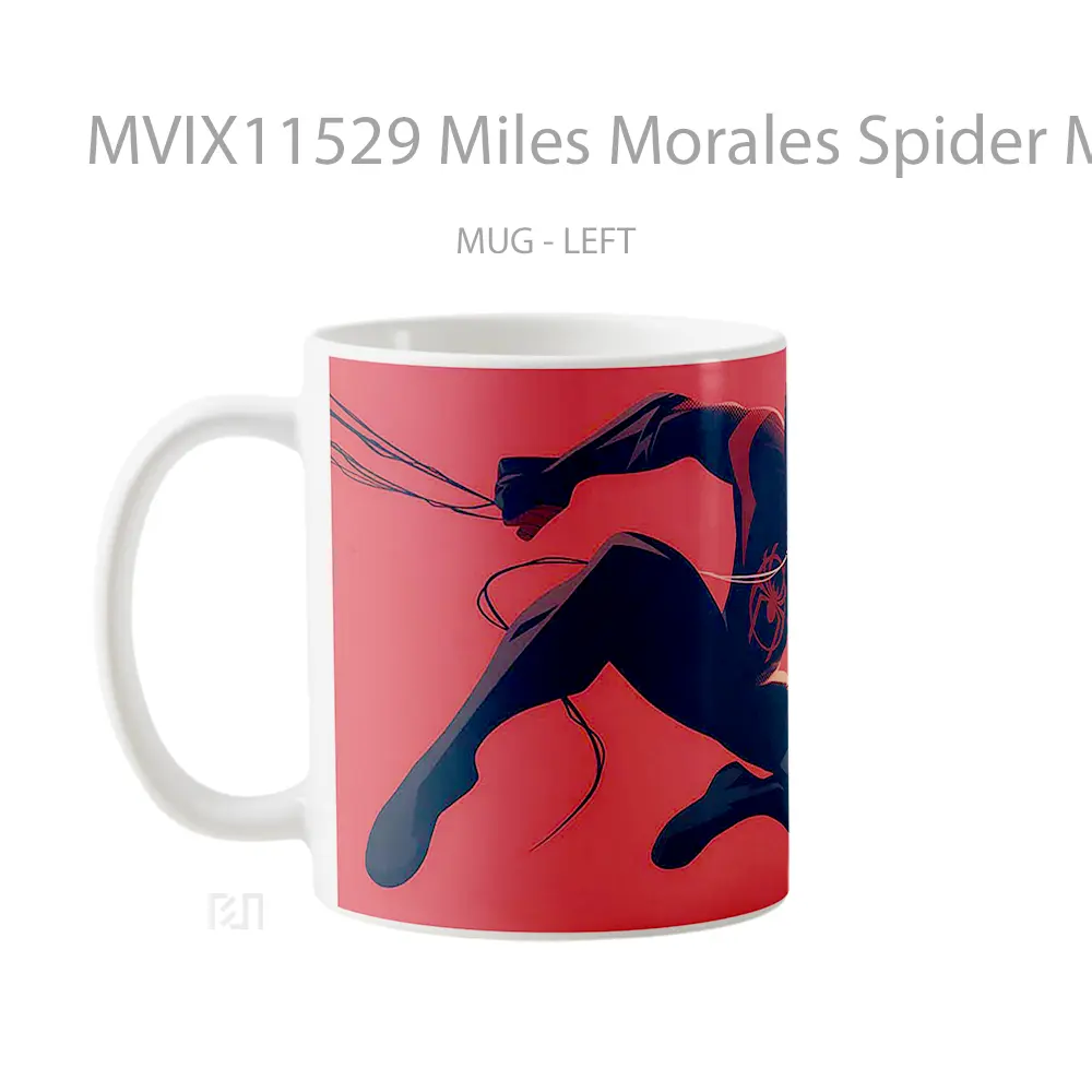 Mug Miles Morales Spider Man Red Style Hadiah Lucu dan Menarik - All-side / Desain