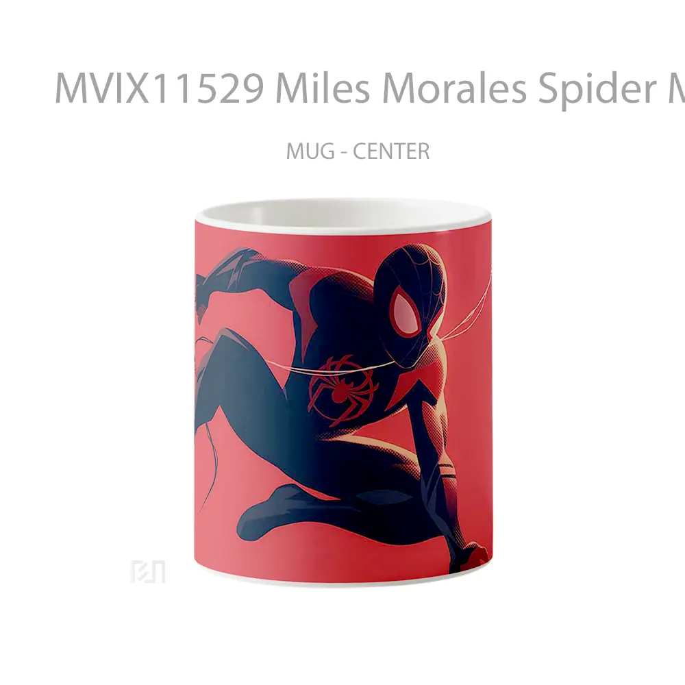Mug Miles Morales Spider Man Red Style Hadiah Lucu dan Menarik