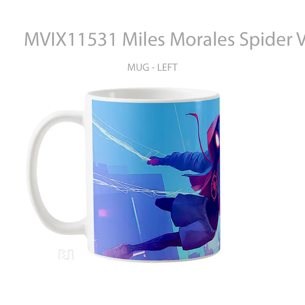 Mug Miles Morales Spider Verse Flying Koleksi Mug Limited Edition - All-side / Desain