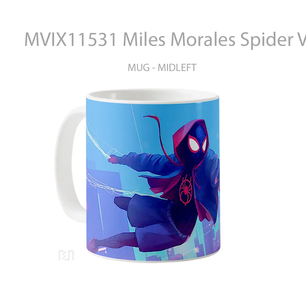 Mug Miles Morales Spider Verse Flying Koleksi Mug Limited Edition - All-side / Desain