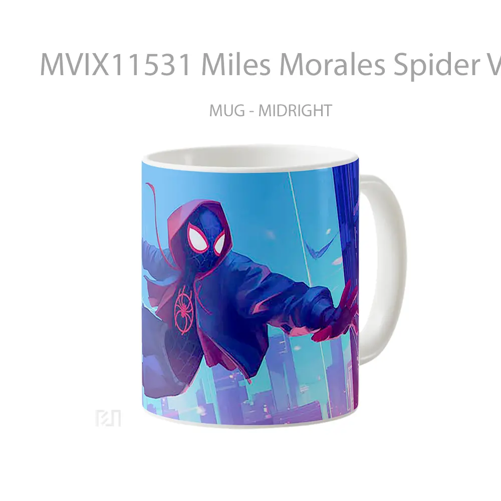 Mug Miles Morales Spider Verse Flying Koleksi Mug Limited Edition - All-side / Desain