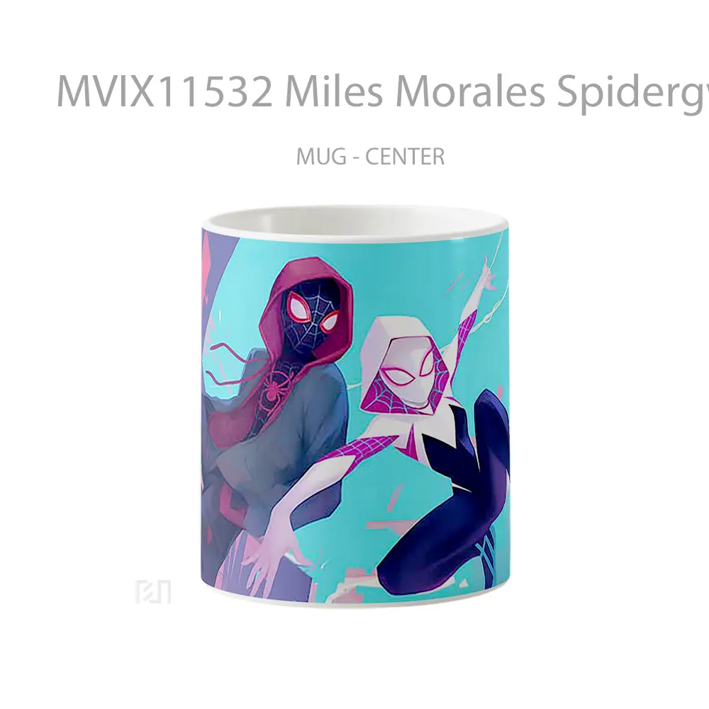 Mug Miles Morales Spidergwen Action Slides Hadiah Lucu dan Menarik