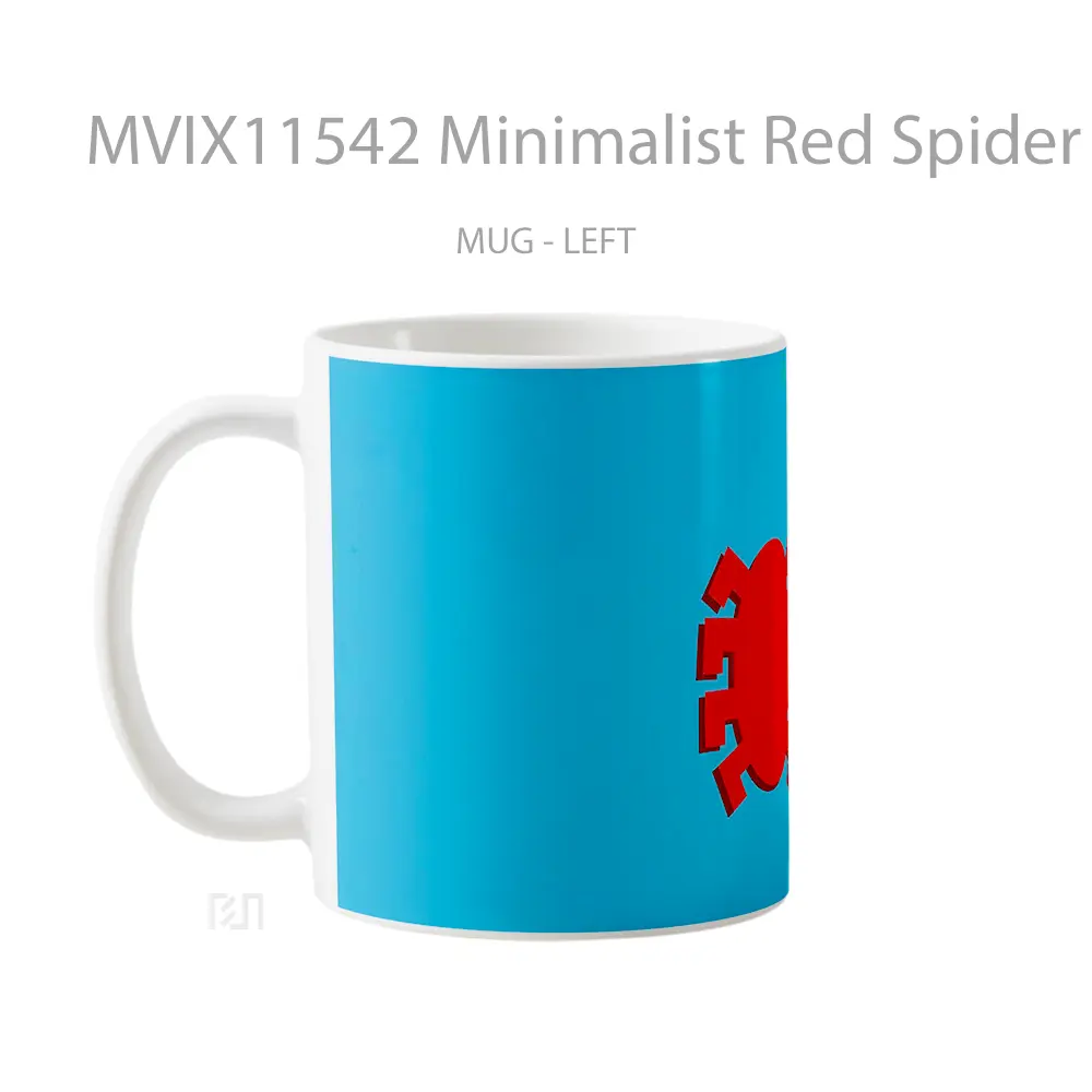 Mug Minimalist Red Spider Man Logo Gelas Keramik Desain Unik - All-side / Desain