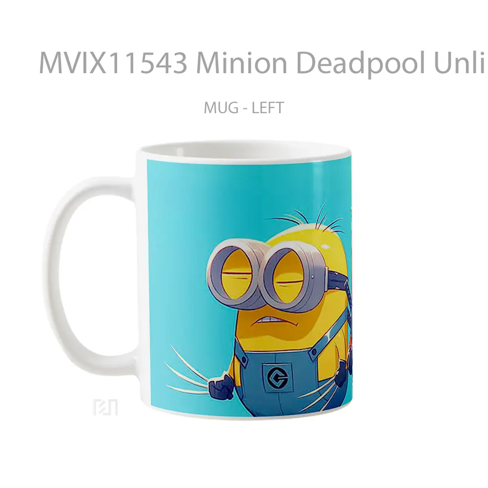 Mug Minion Deadpool Unlikely Duo Gelas Keramik Desain Unik - All-side / Desain
