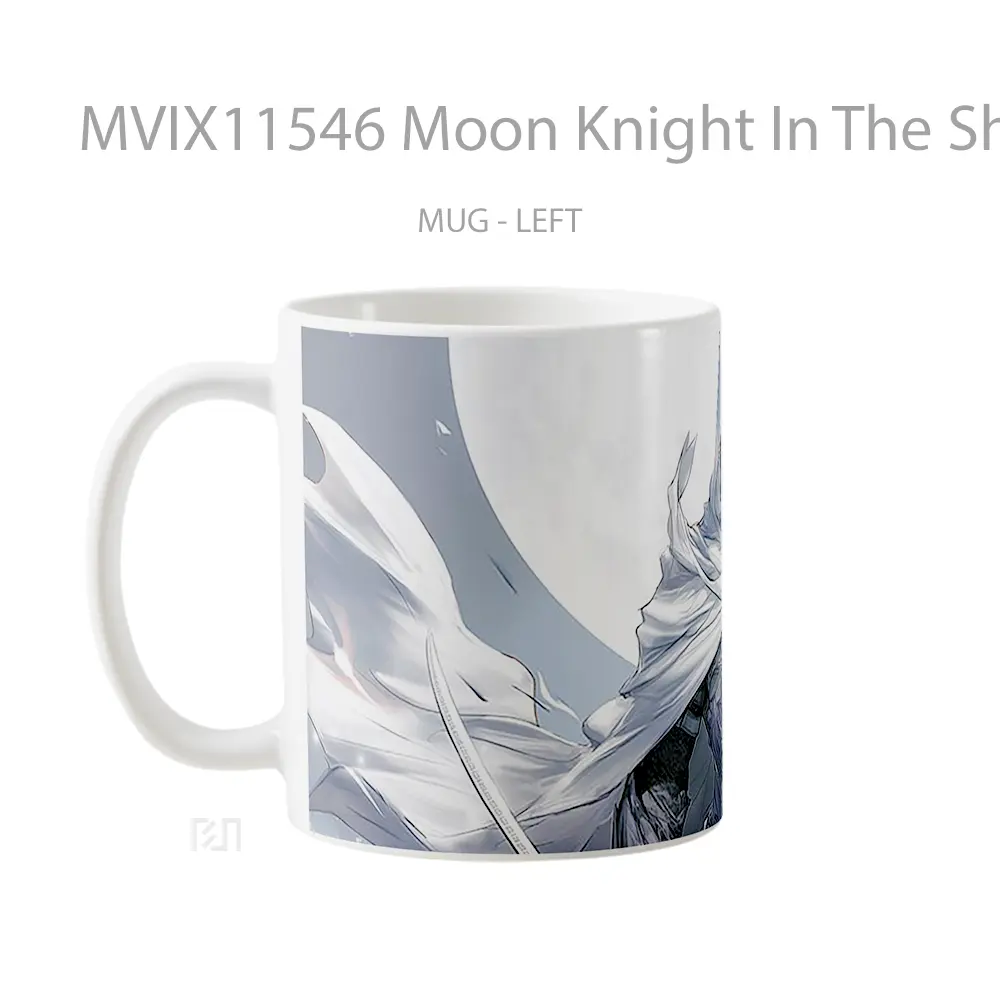 Mug Moon Knight In The Shadows Mug Aesthetic Koleksi Spesial - All-side / Desain