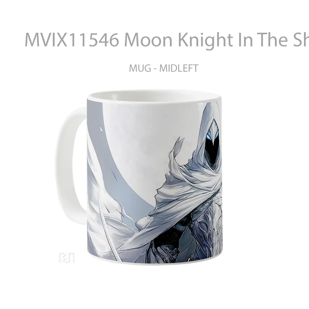 Mug Moon Knight In The Shadows Mug Aesthetic Koleksi Spesial - All-side / Desain