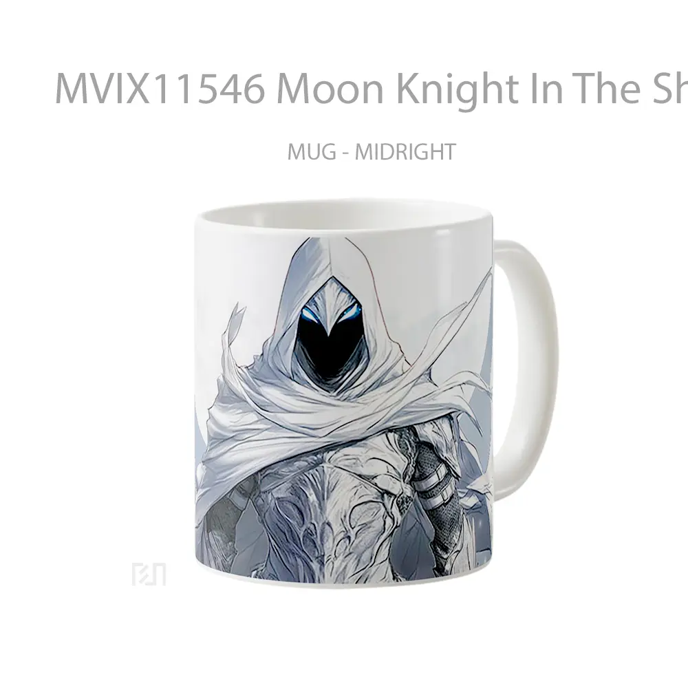 Mug Moon Knight In The Shadows Mug Aesthetic Koleksi Spesial - All-side / Desain