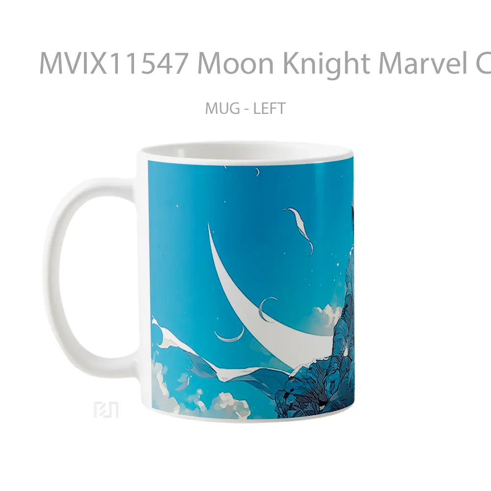 Mug Moon Knight Marvel Comics Gelas Keramik Koleksi Superhero - All-side / Desain