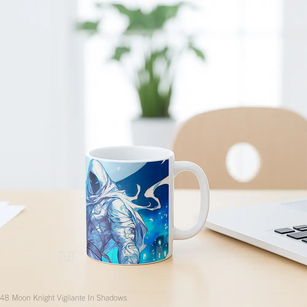 Mug Moon Knight Vigilante In Shadows Gelas Keramik Desain Unik - All-side / Desain