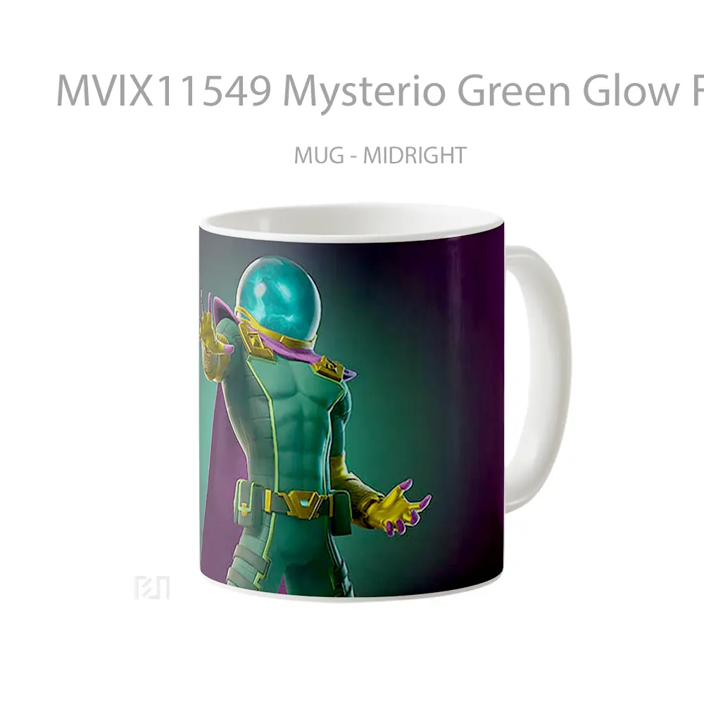 Mug Mysterio Green Glow Fortnite Koleksi Mug Limited Edition - All-side / Desain