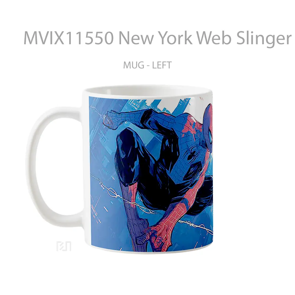 Mug New York Web Slinger Gelas Keramik Desain Unik - All-side / Desain