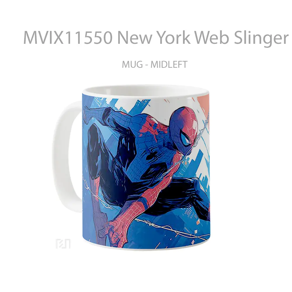 Mug New York Web Slinger Gelas Keramik Desain Unik - All-side / Desain