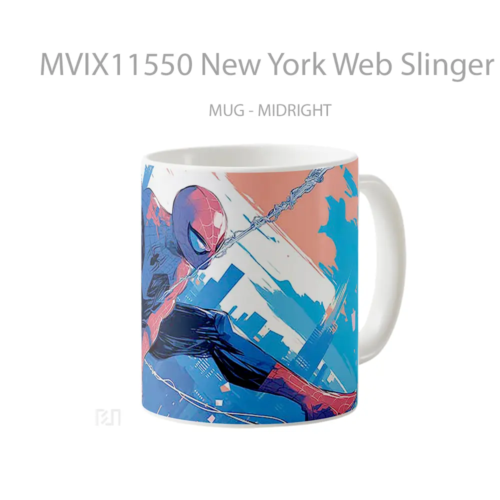 Mug New York Web Slinger Gelas Keramik Desain Unik - All-side / Desain