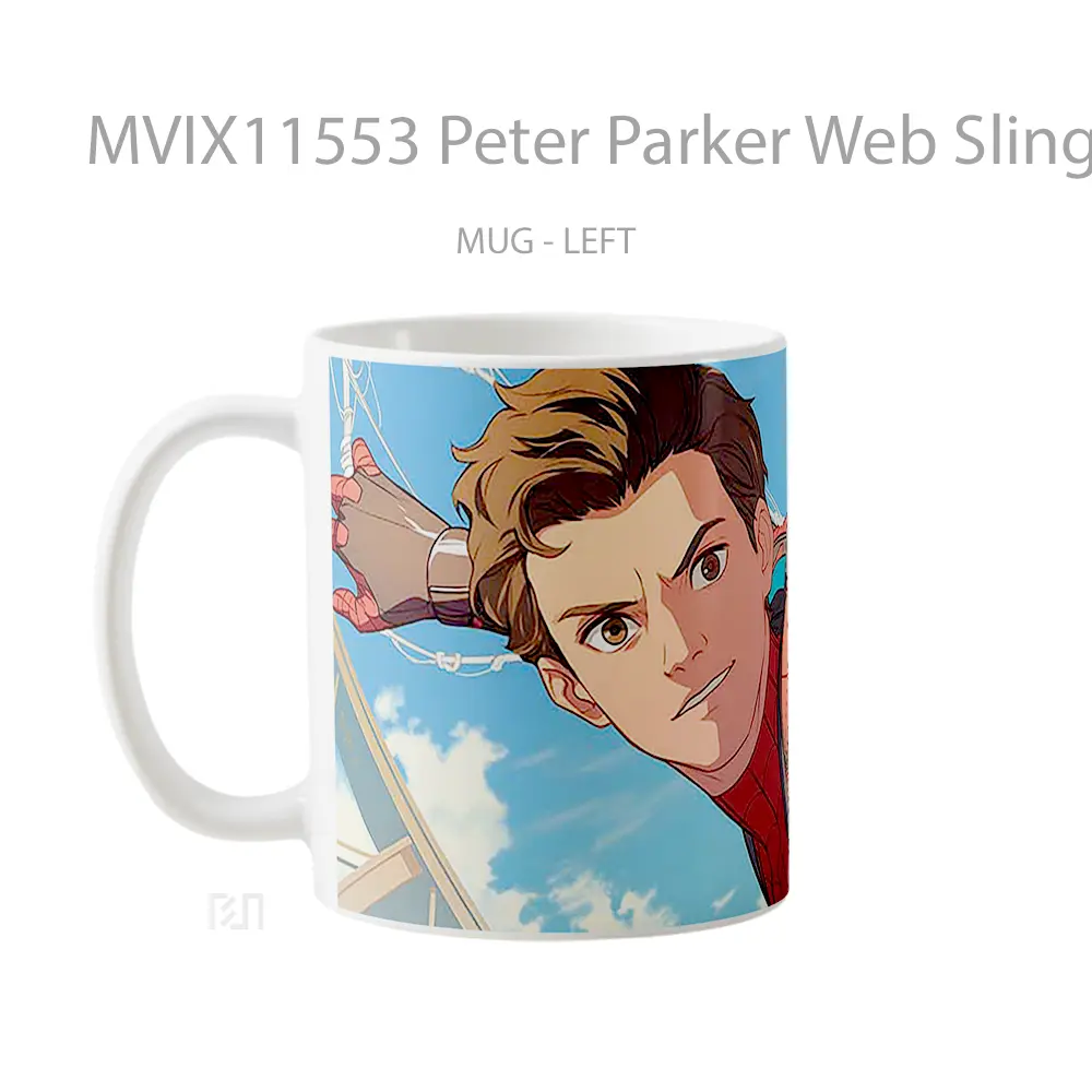 Mug Peter Parker Web Slinging Koleksi Mug Limited Edition - All-side / Desain
