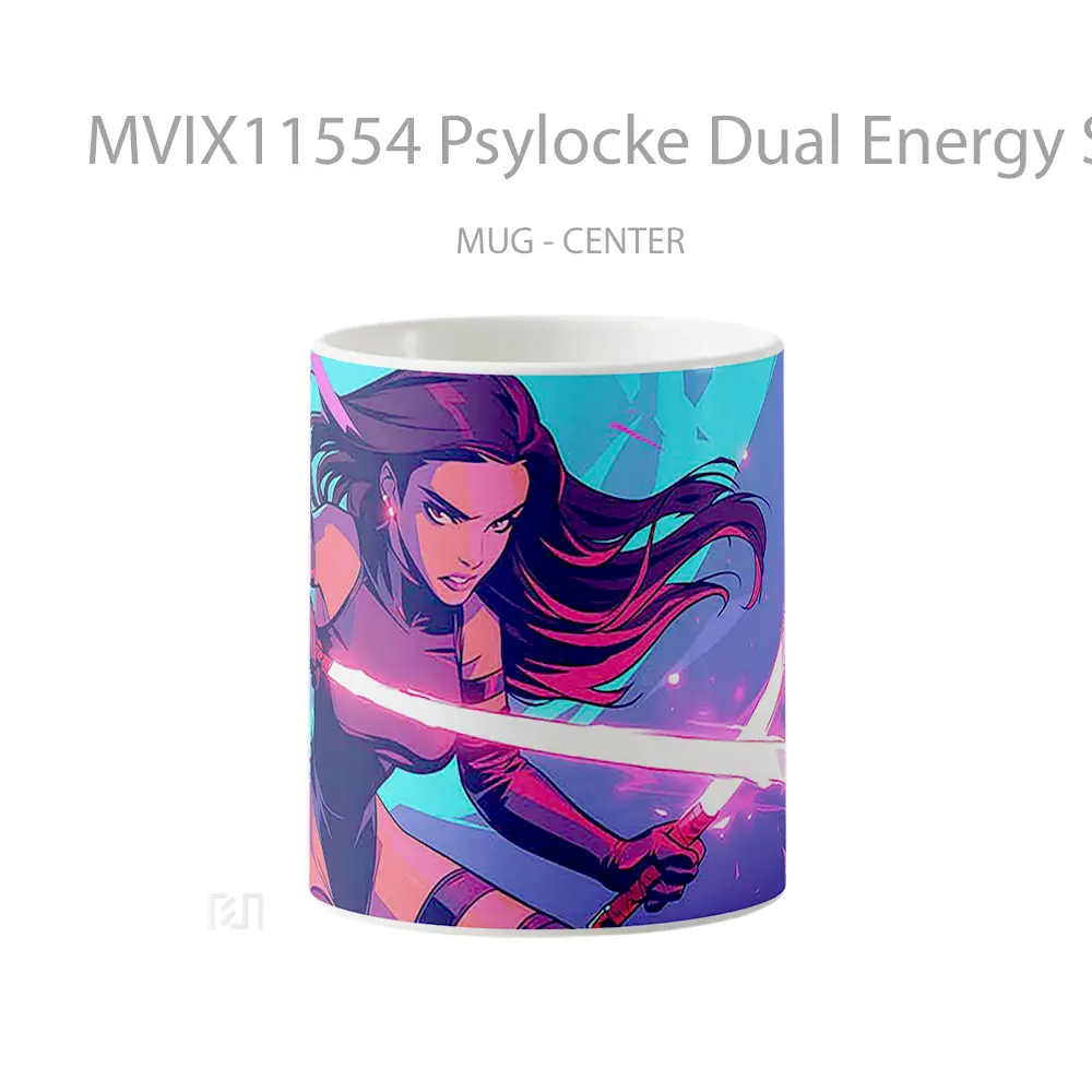 Mug Psylocke Dual Energy Swords Koleksi Mug Limited Edition