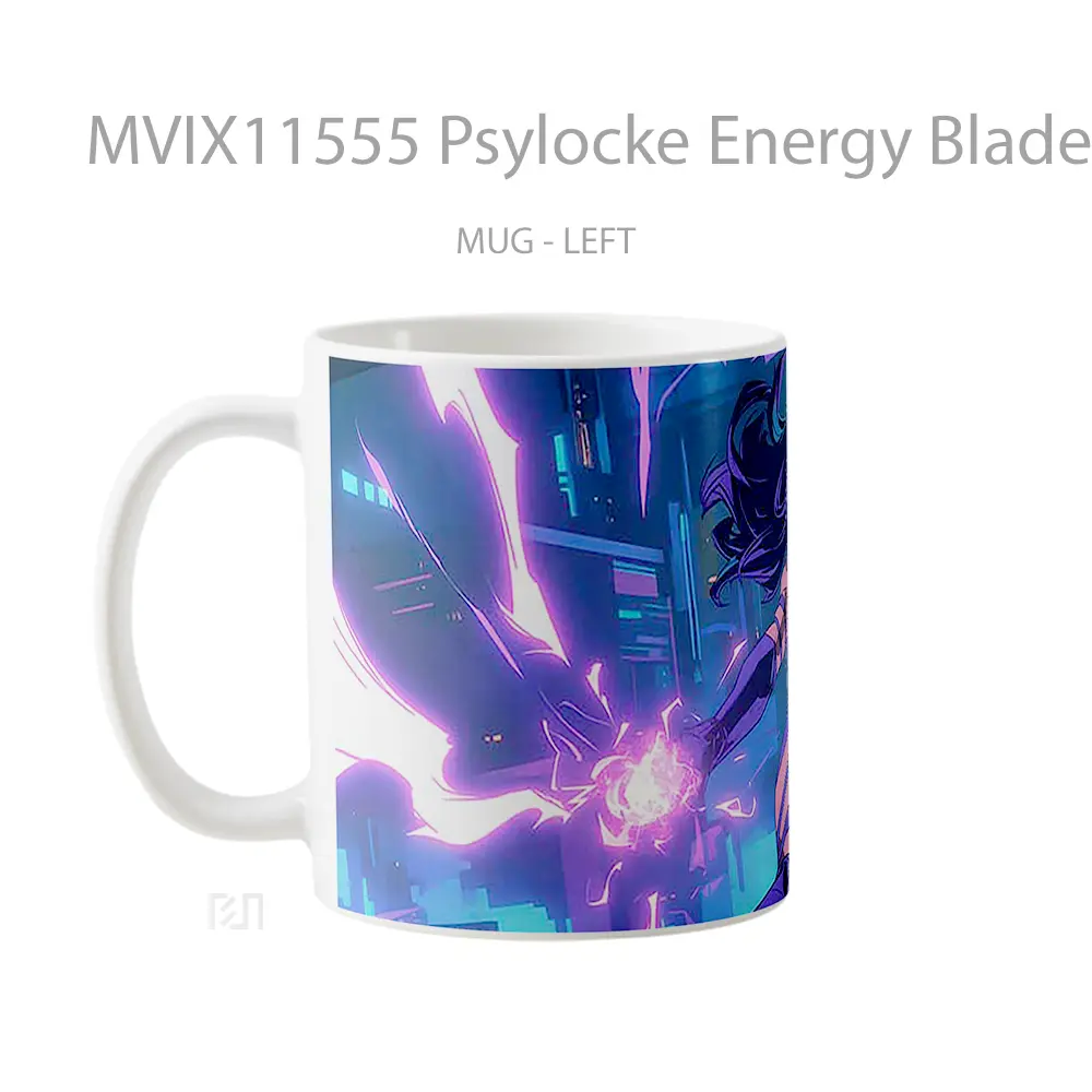 Mug Psylocke Energy Blades Action Koleksi Mug Limited Edition - All-side / Desain