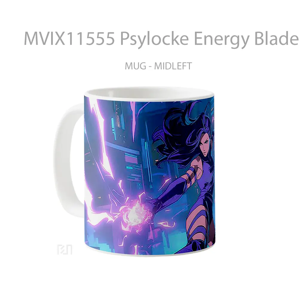 Mug Psylocke Energy Blades Action Koleksi Mug Limited Edition - All-side / Desain