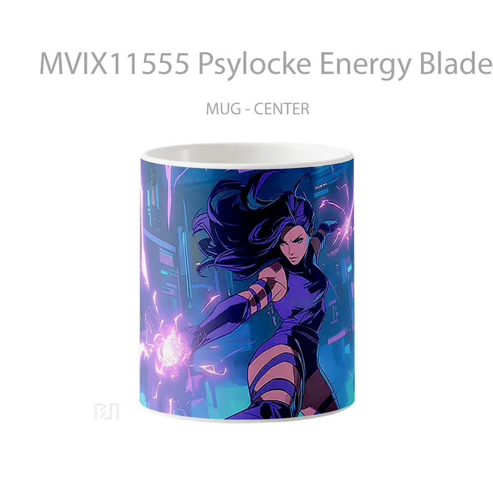 Mug Psylocke Energy Blades Action Koleksi Mug Limited Edition
