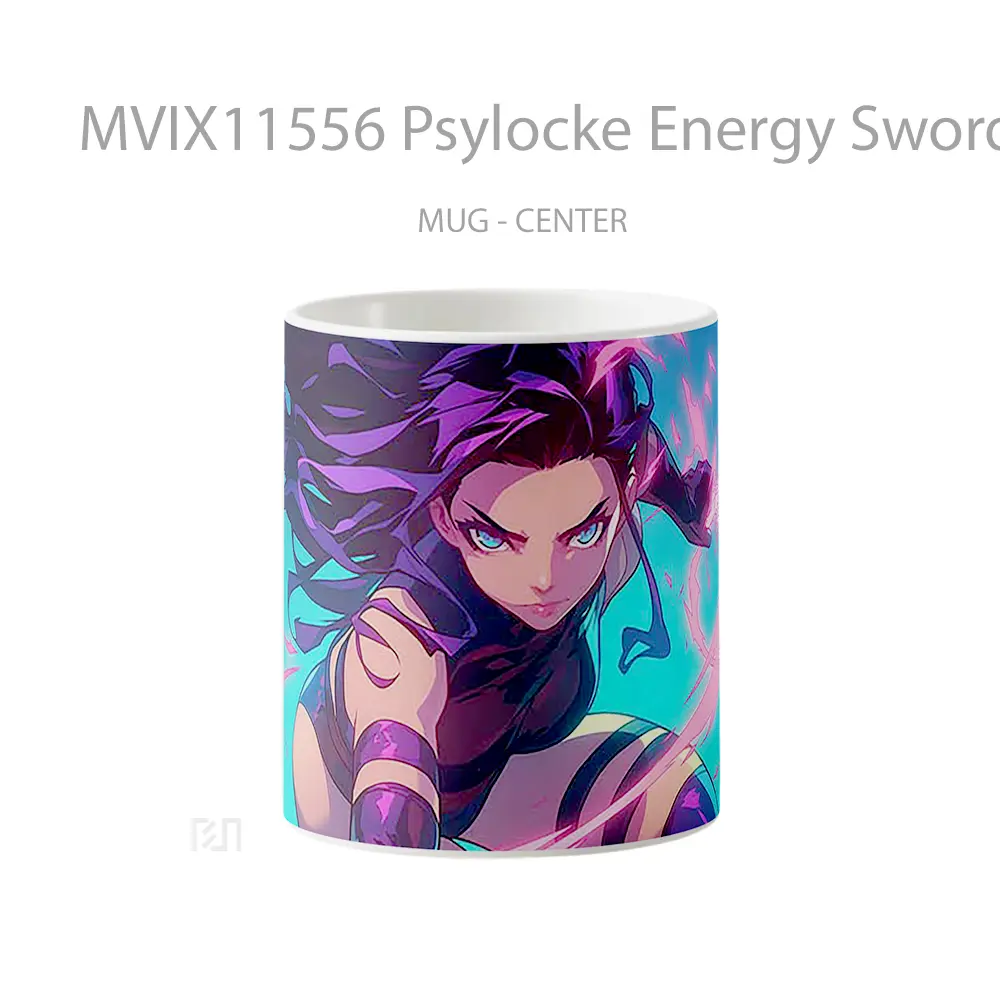 Mug Psylocke Energy Sword Pose Hadiah Lucu dan Menarik