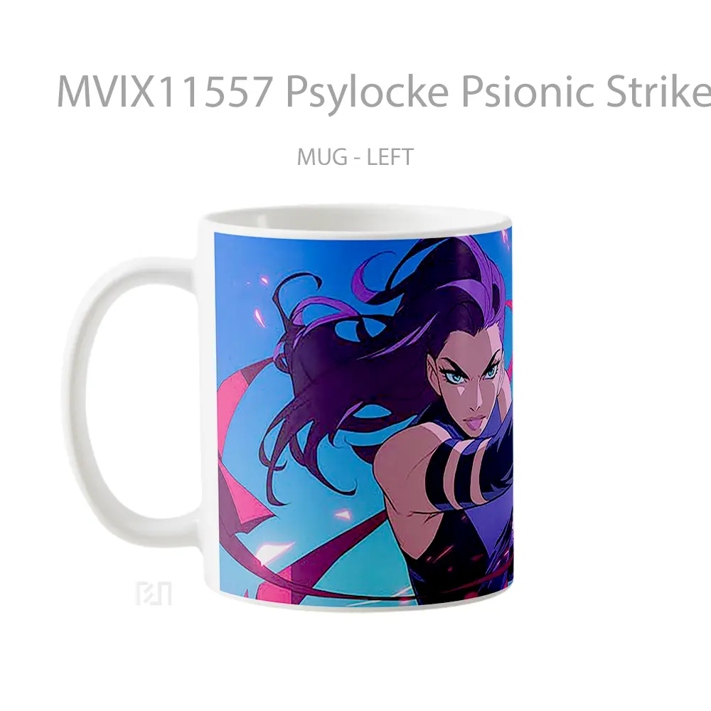 Mug Psylocke Psionic Strike Mug Aesthetic Koleksi Spesial - All-side / Desain