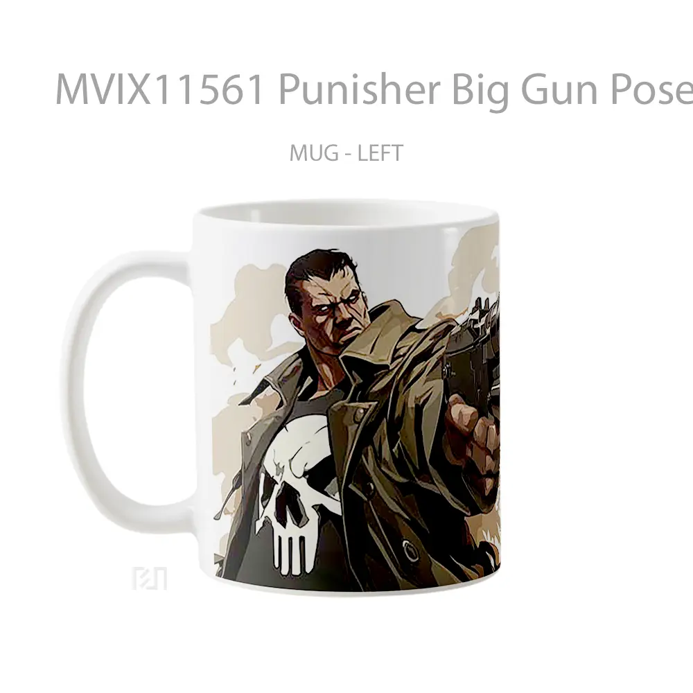 Mug Punisher Big Gun Pose Mug Aesthetic Koleksi Spesial - All-side / Desain