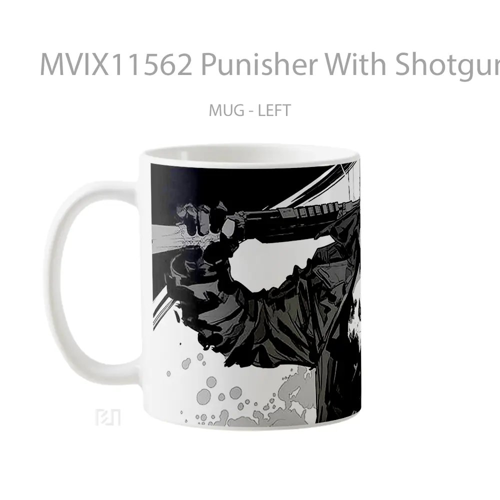 Mug Punisher With Shotgun Koleksi Mug Limited Edition - All-side / Desain
