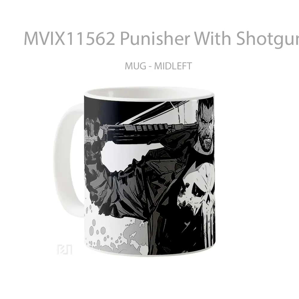 Mug Punisher With Shotgun Koleksi Mug Limited Edition - All-side / Desain