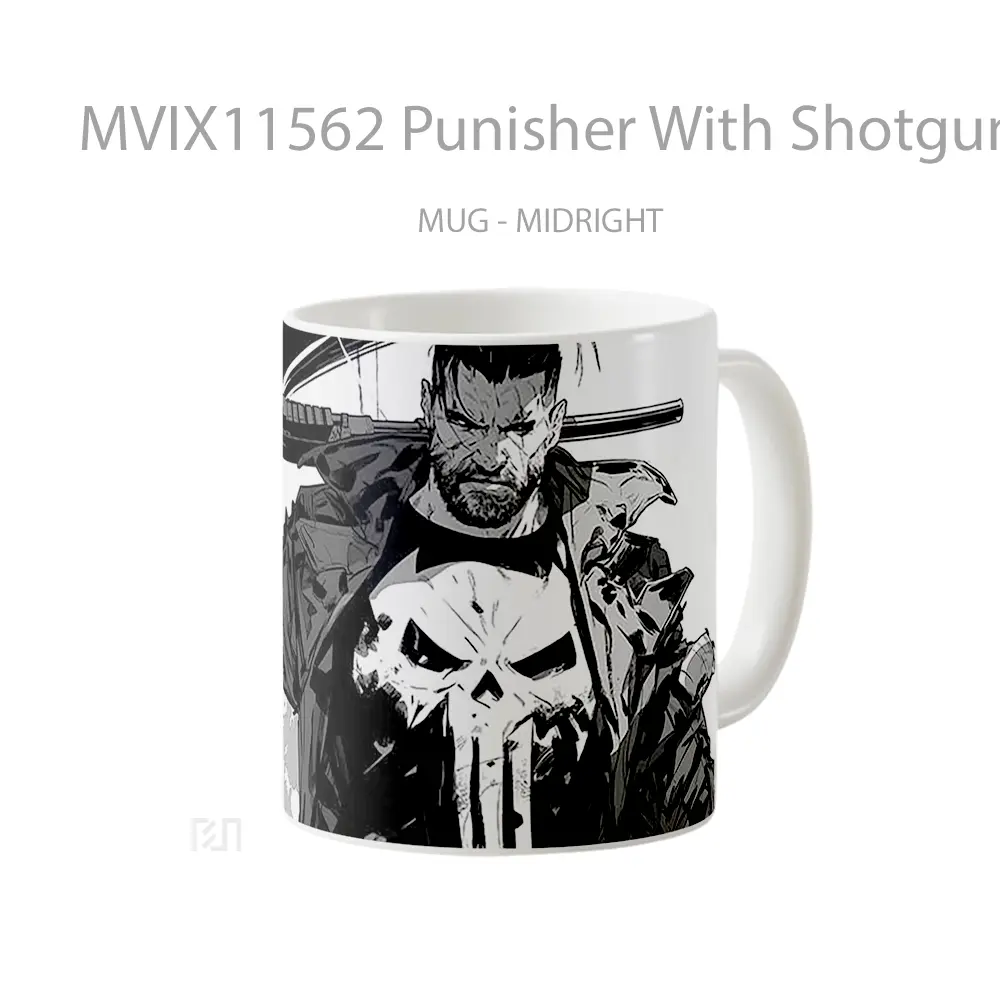 Mug Punisher With Shotgun Koleksi Mug Limited Edition - All-side / Desain