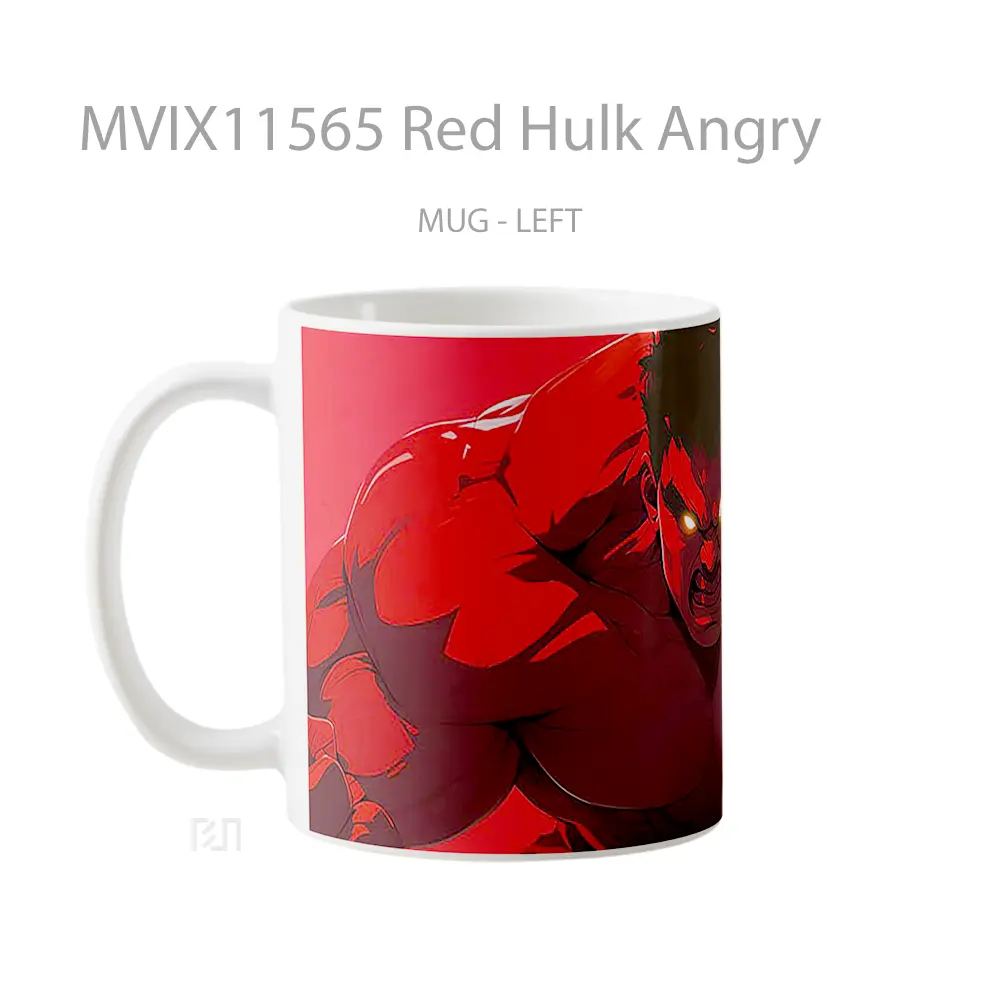 Mug Red Hulk Angry Mug Aesthetic Koleksi Spesial - All-side / Desain