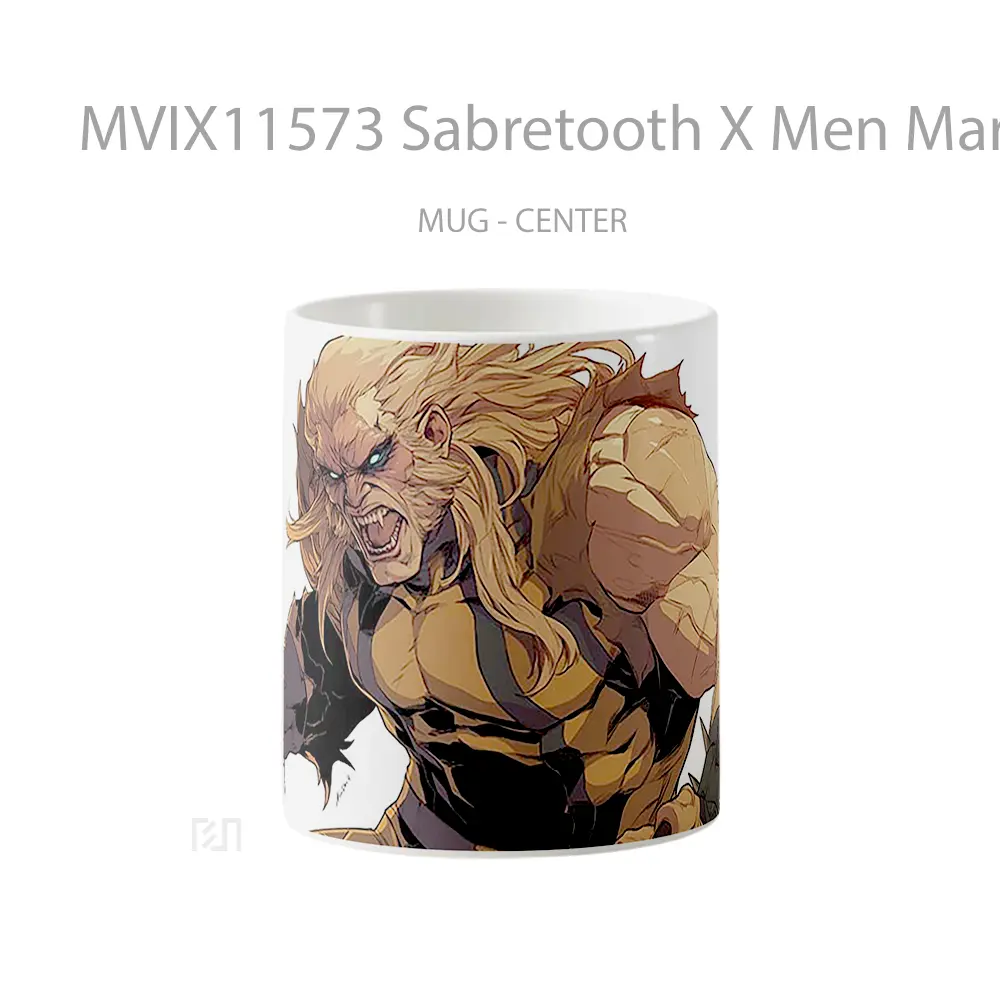 Mug Sabretooth X Men Marvel Gelas Keramik Koleksi Superhero