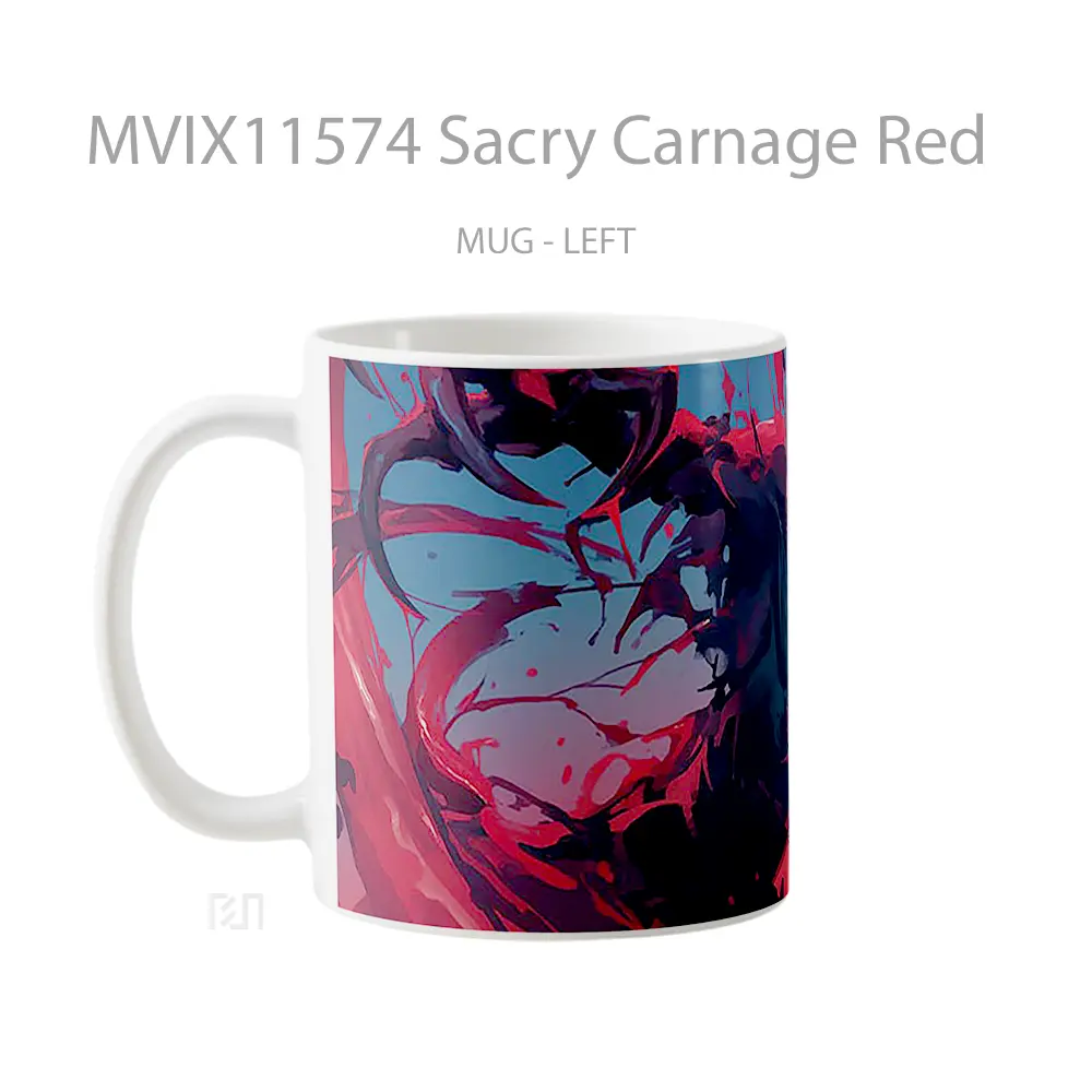 Mug Sacry Carnage Red Mug Aesthetic Koleksi Spesial - All-side / Desain