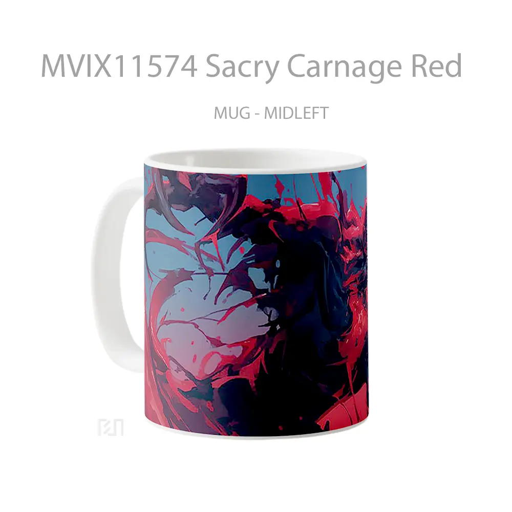 Mug Sacry Carnage Red Mug Aesthetic Koleksi Spesial - All-side / Desain