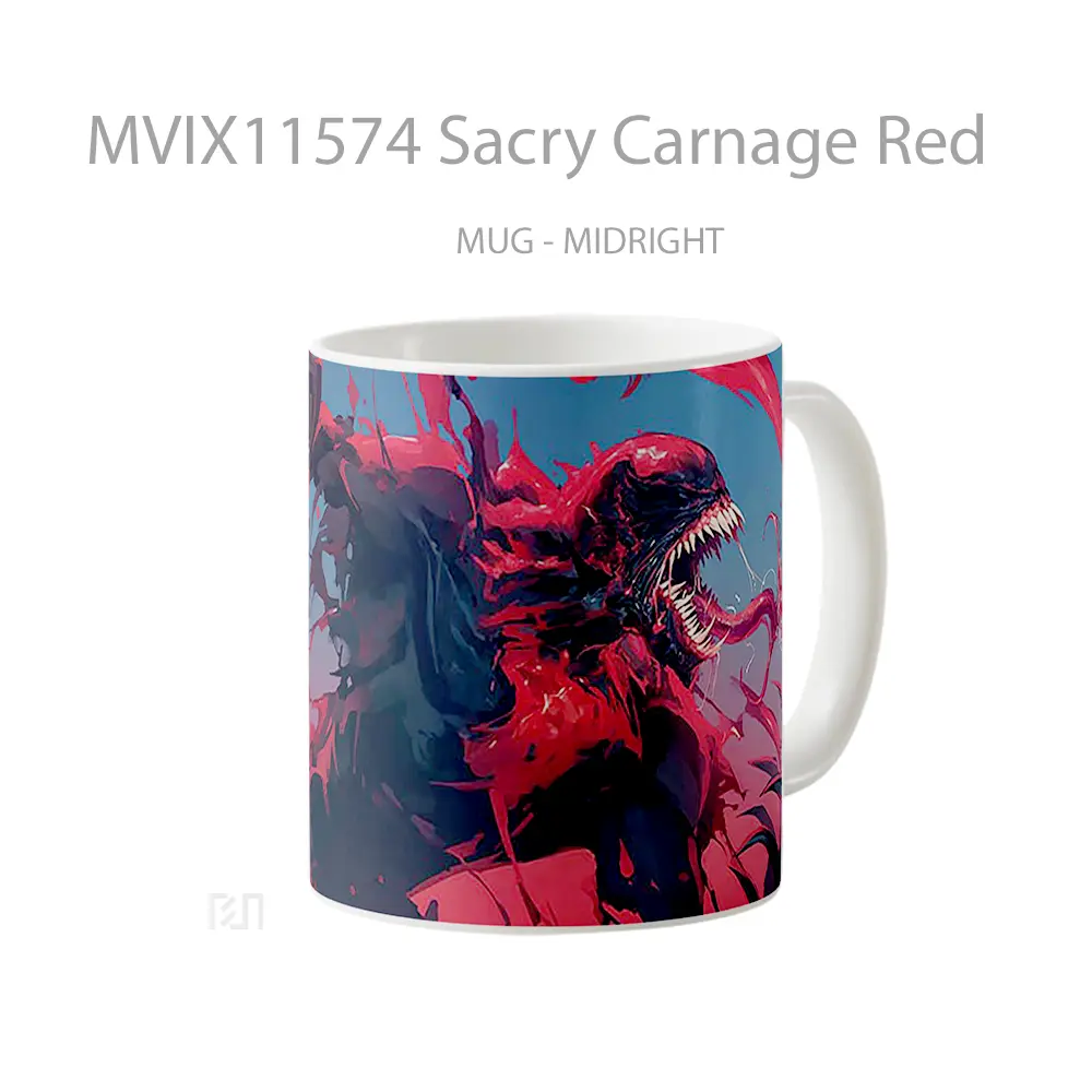 Mug Sacry Carnage Red Mug Aesthetic Koleksi Spesial - All-side / Desain