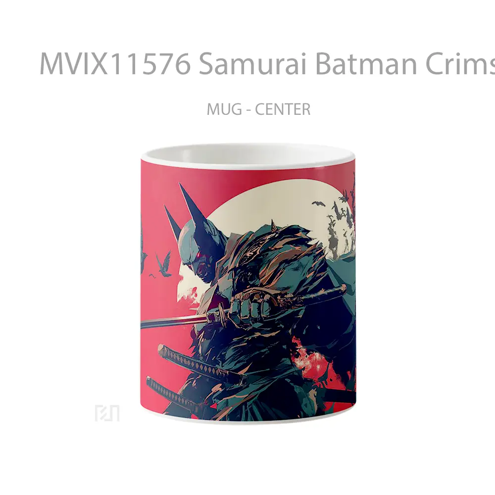 Mug Samurai Batman Crimson Moonpreview Hadiah Spesial Fans Superhero
